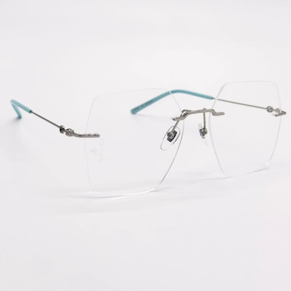 NEW GG0683O 002 GUCCI SQUARE SILVER WOMEN EYEGLASSES GUCCI